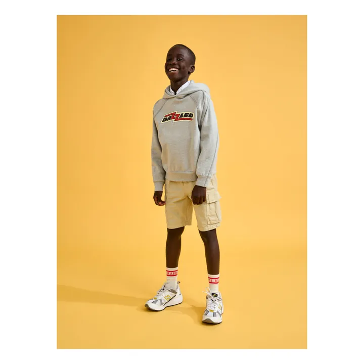 Bellerose Hoodie Conij Coton Bio | Gris chiné