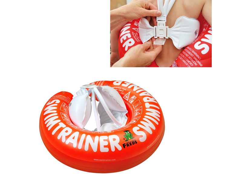 Fred's Swim Academy Swimtrainer Classic Rot Schwimmring Classic ab 3 Monaten, 6-18 kg