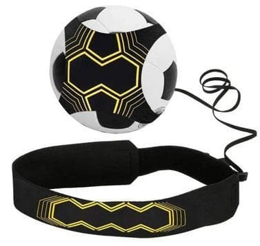 Elastisk treningsbånd for fotball Gul/Sort