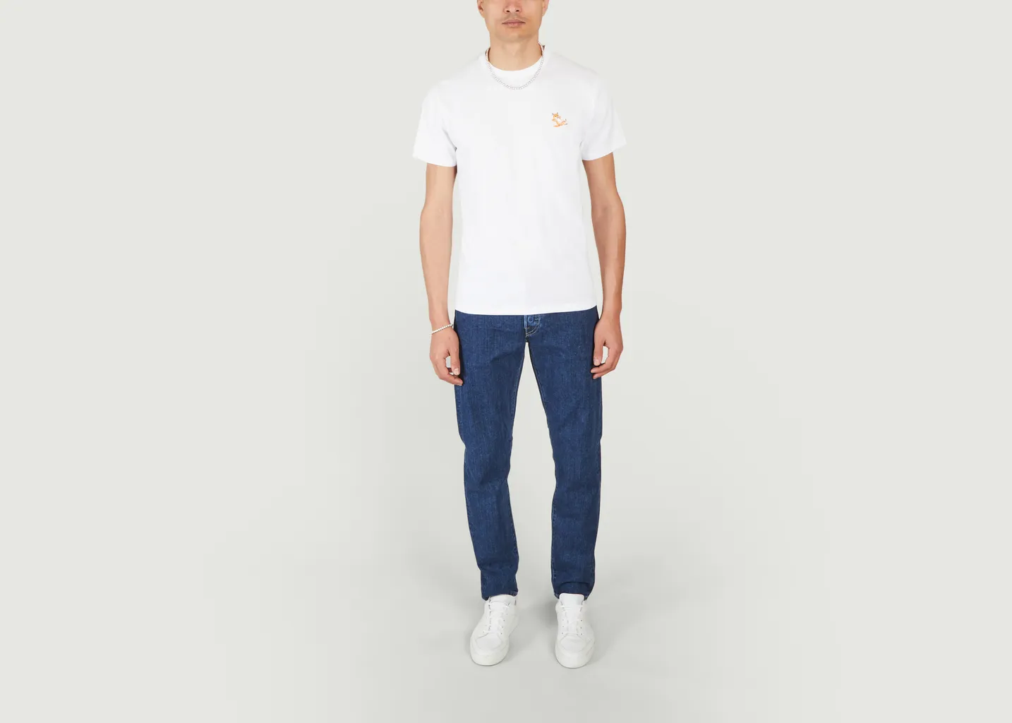 T-shirt Chillax Fox Patch Classic Maison Kitsuné