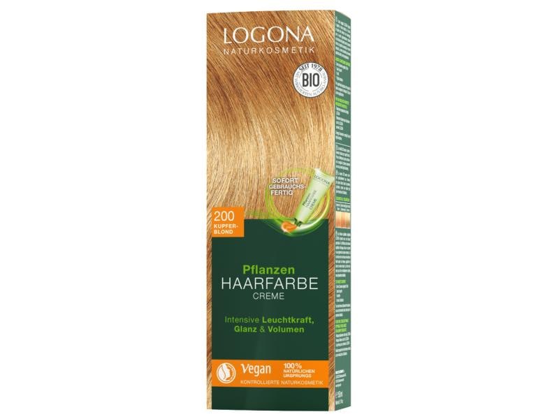 Logona Haarcoloration PHF 200 Kupferblond 150 ml Haarfarbe-Creme natürlichen Ursprungs