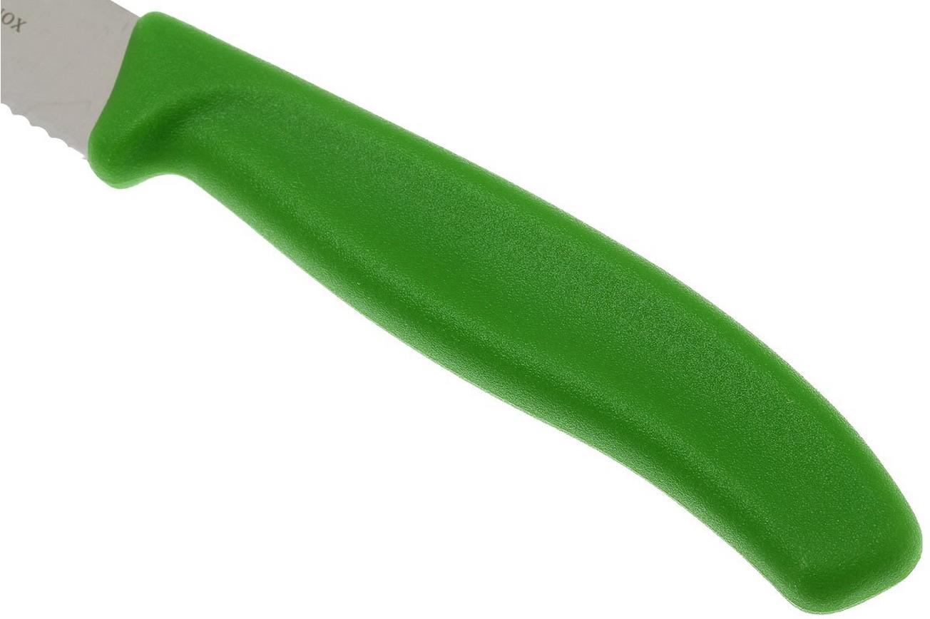 Victorinox SwissClassic pizza-/steakmes groen, set van 2, 6.7936.12L4B