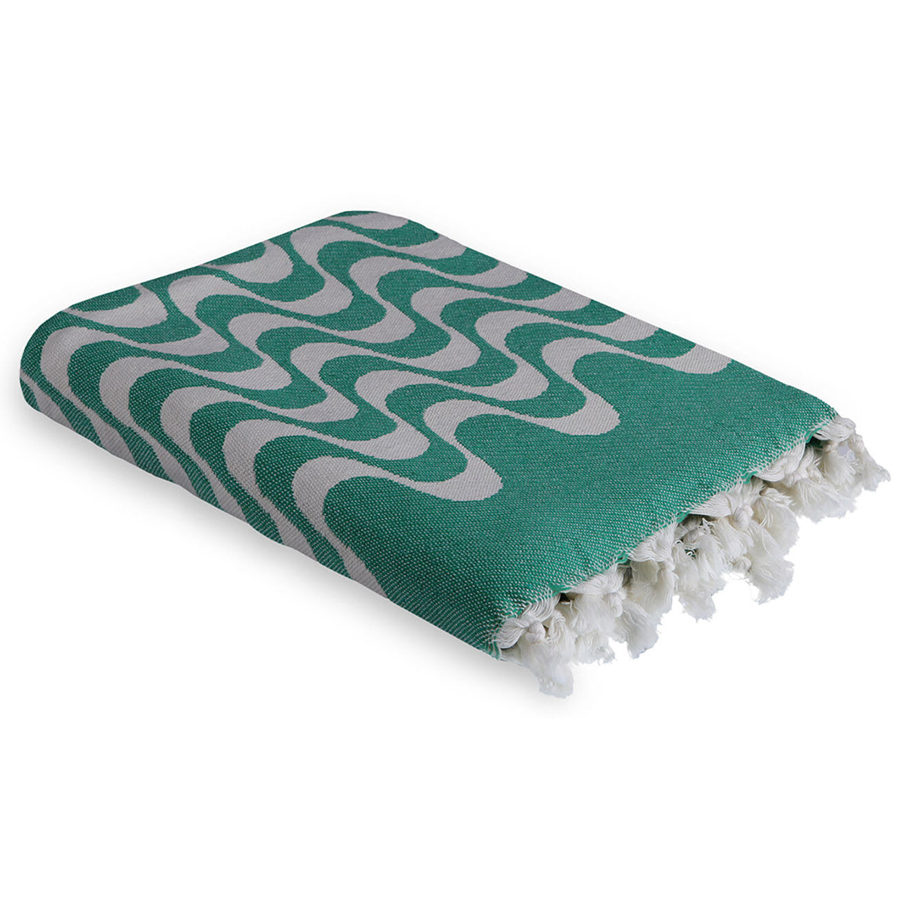 Febronie Fouta reversible Cabana vert - 100x200 cm