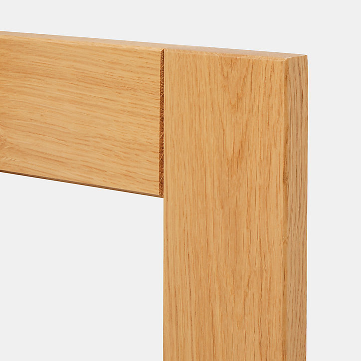 Porte de meuble de cuisine vitrée Verbena chêne massif l. 50 cm x H. 90 cm GoodHome
