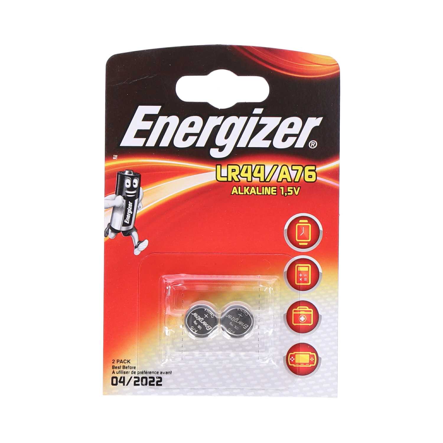 Energizer Batterie Alkaline, 2er, LR44/A76