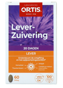 Ortis MethodDraine Lever Zuivering Tabletten 2x60st 2x60TB