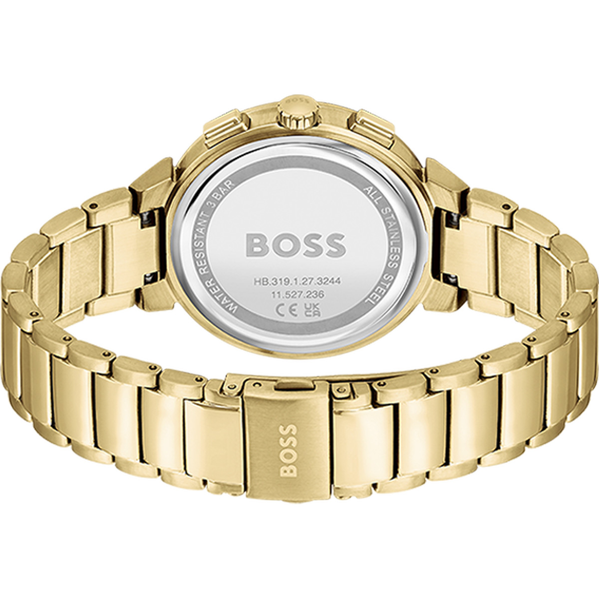 Montre BOSS One femme bracelet acier doré jaune
