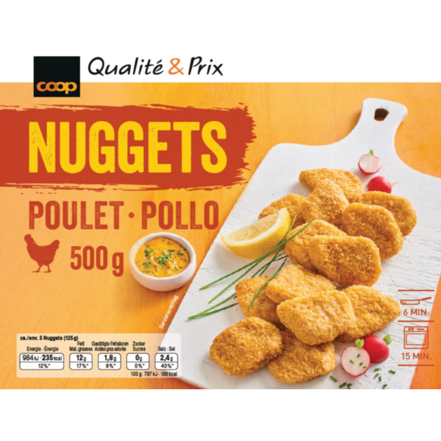 Poulet Nuggets paniert