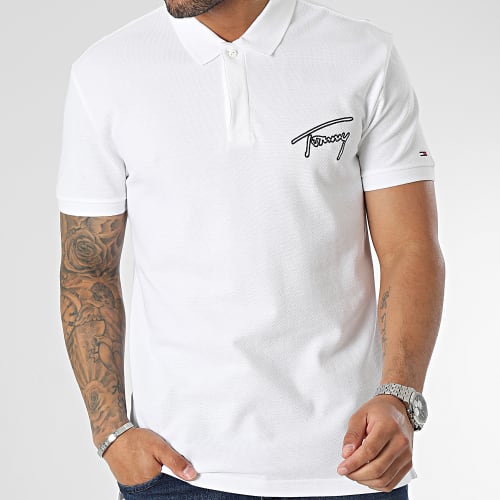Polo Manches Courtes Classic Signature 6217 Blanc