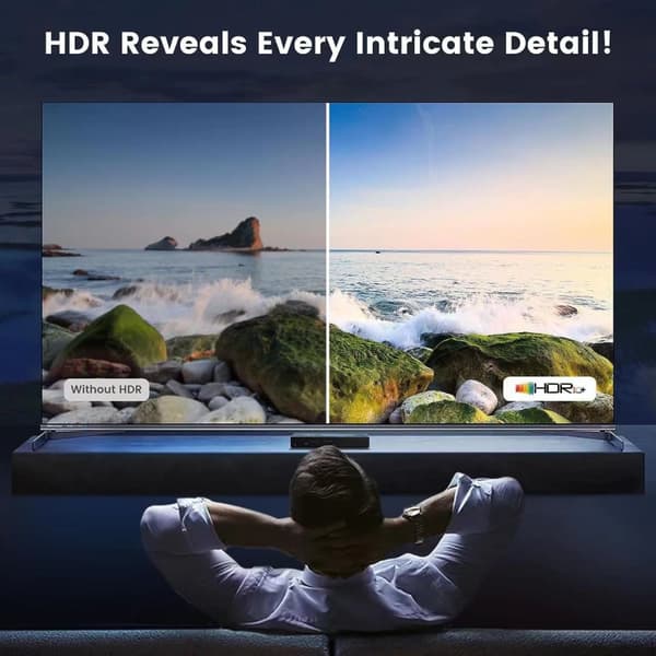 INF HDMI-bryter, 7x1 med 4K@60Hz og IR-fjernkontroll