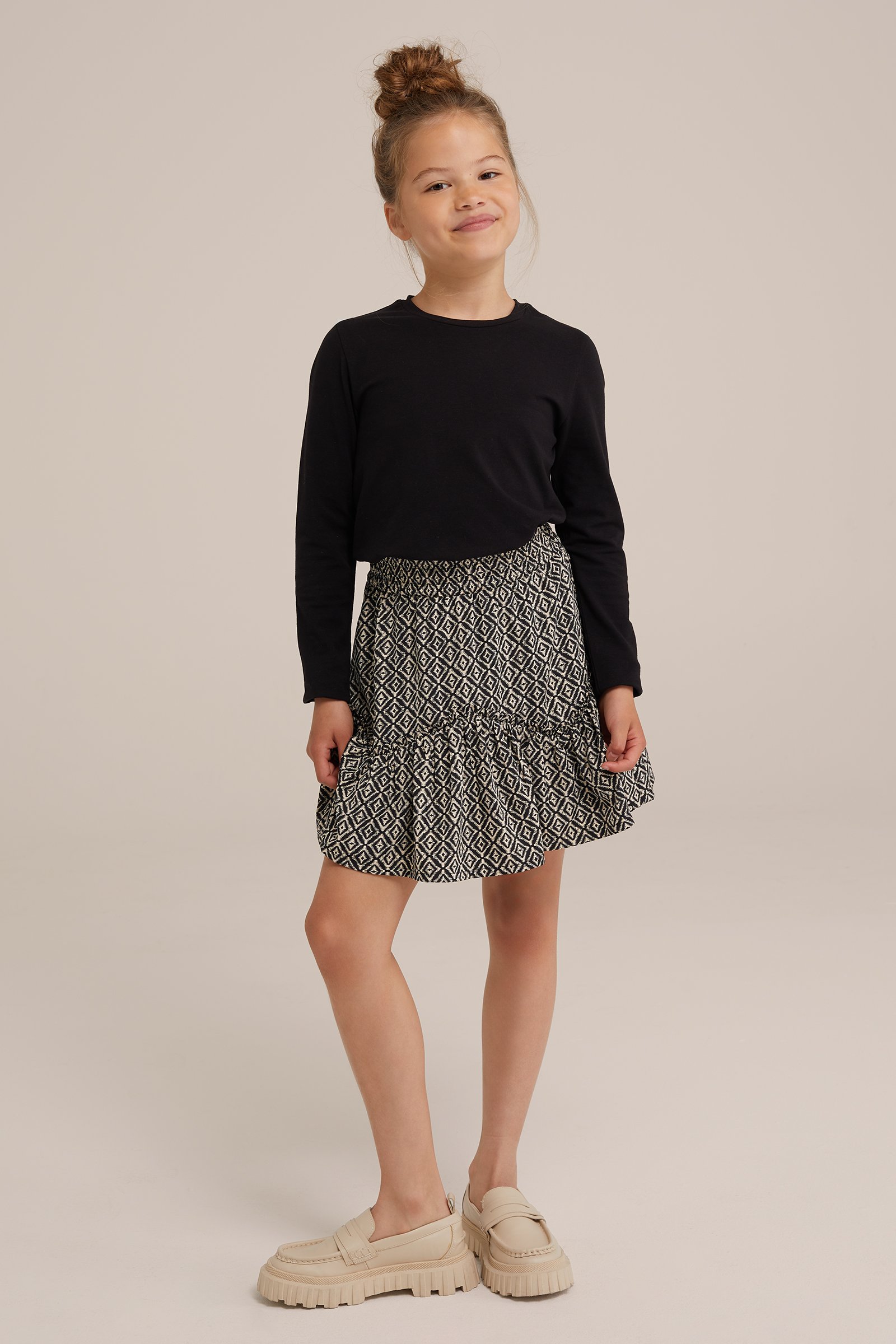 Meisjes T-shirt WE Fashion Zwart
