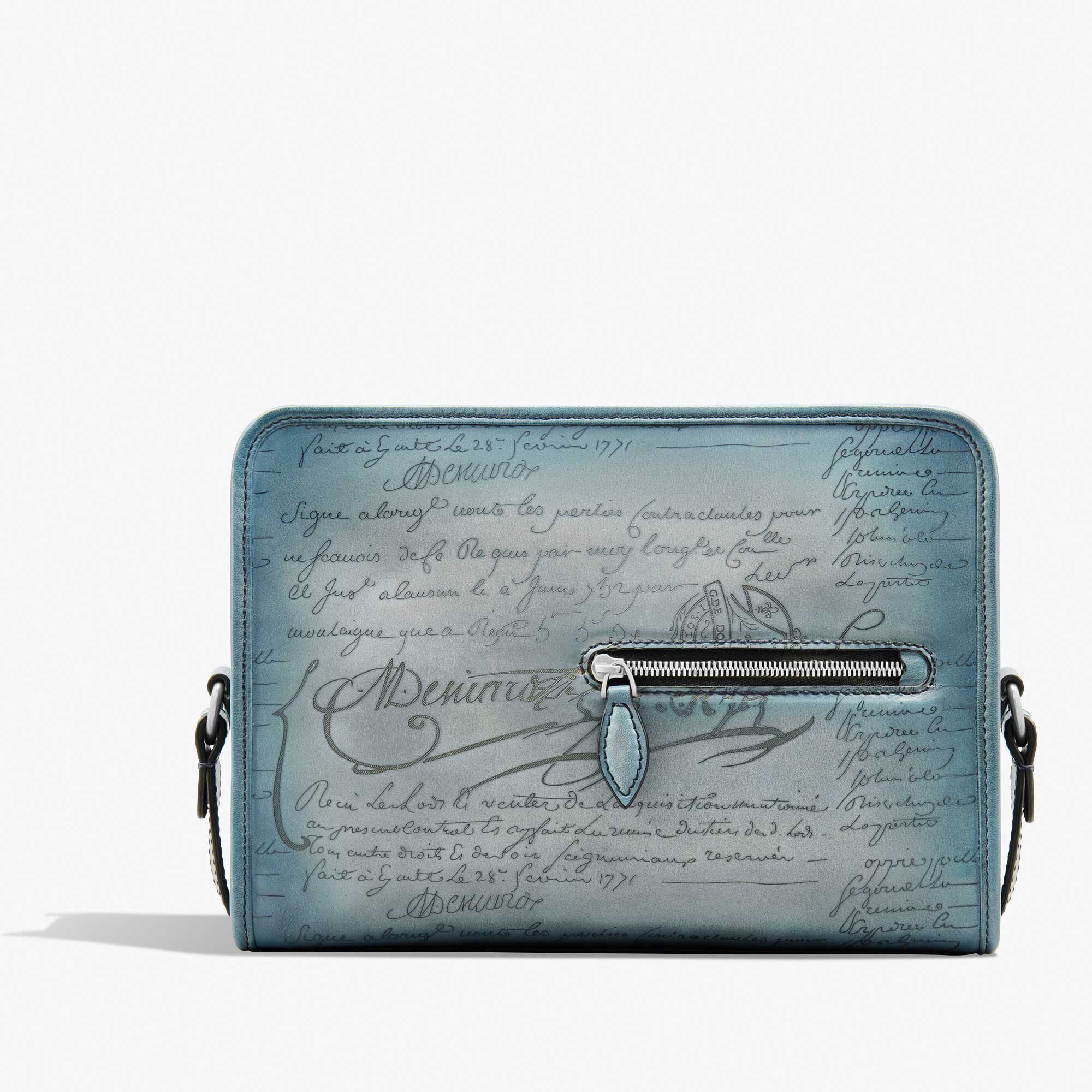 Sac Bandoulière Journalier En Cuir Scritto