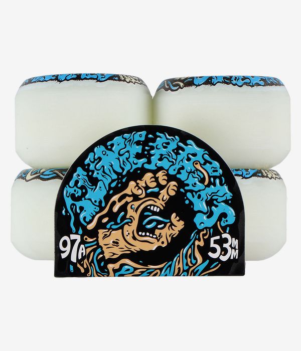 Santa Cruz Vomit Mini II Slime Balls Rollen (white blue) 53mm 97A 4er Pack