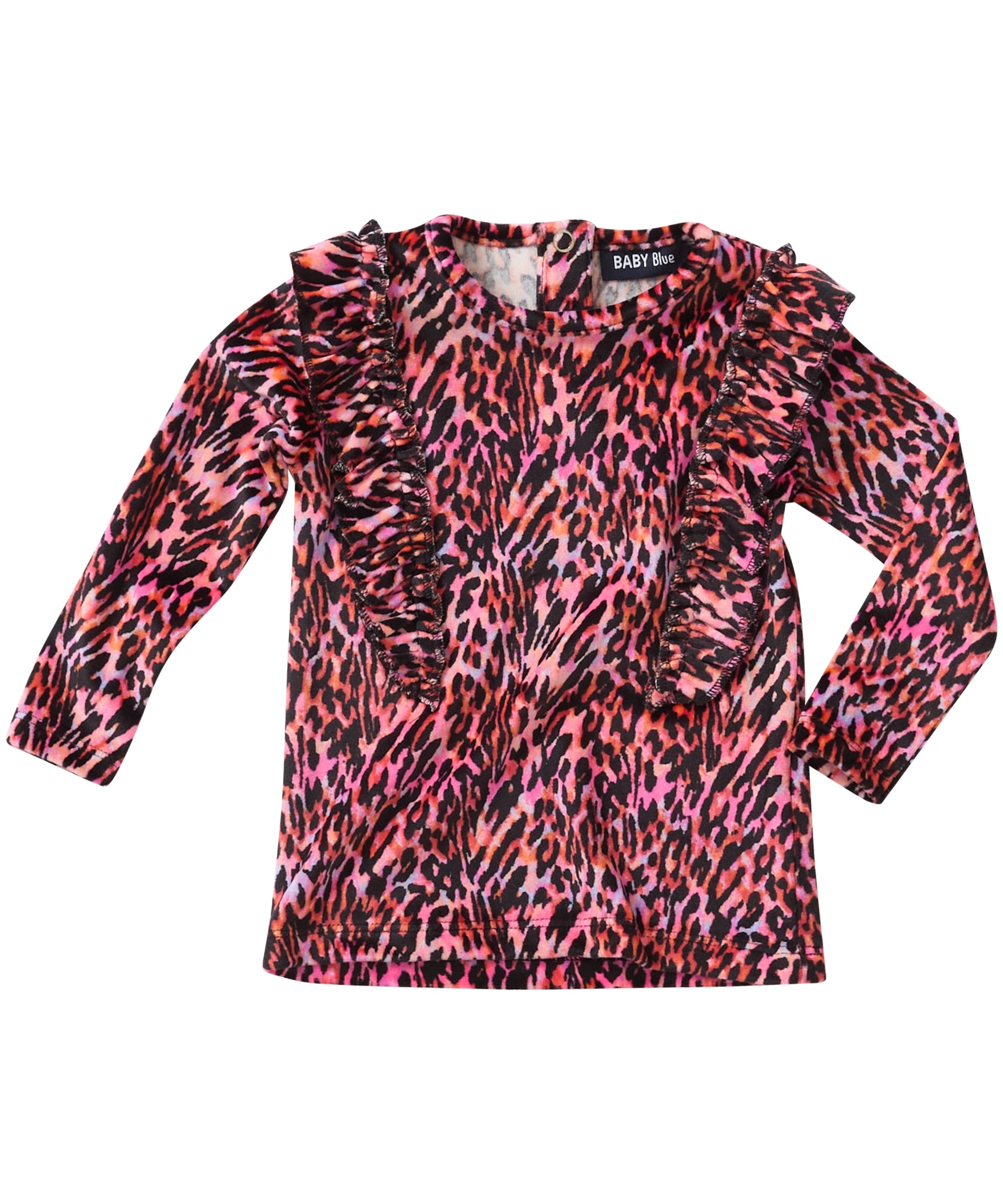 velvet top met ruches