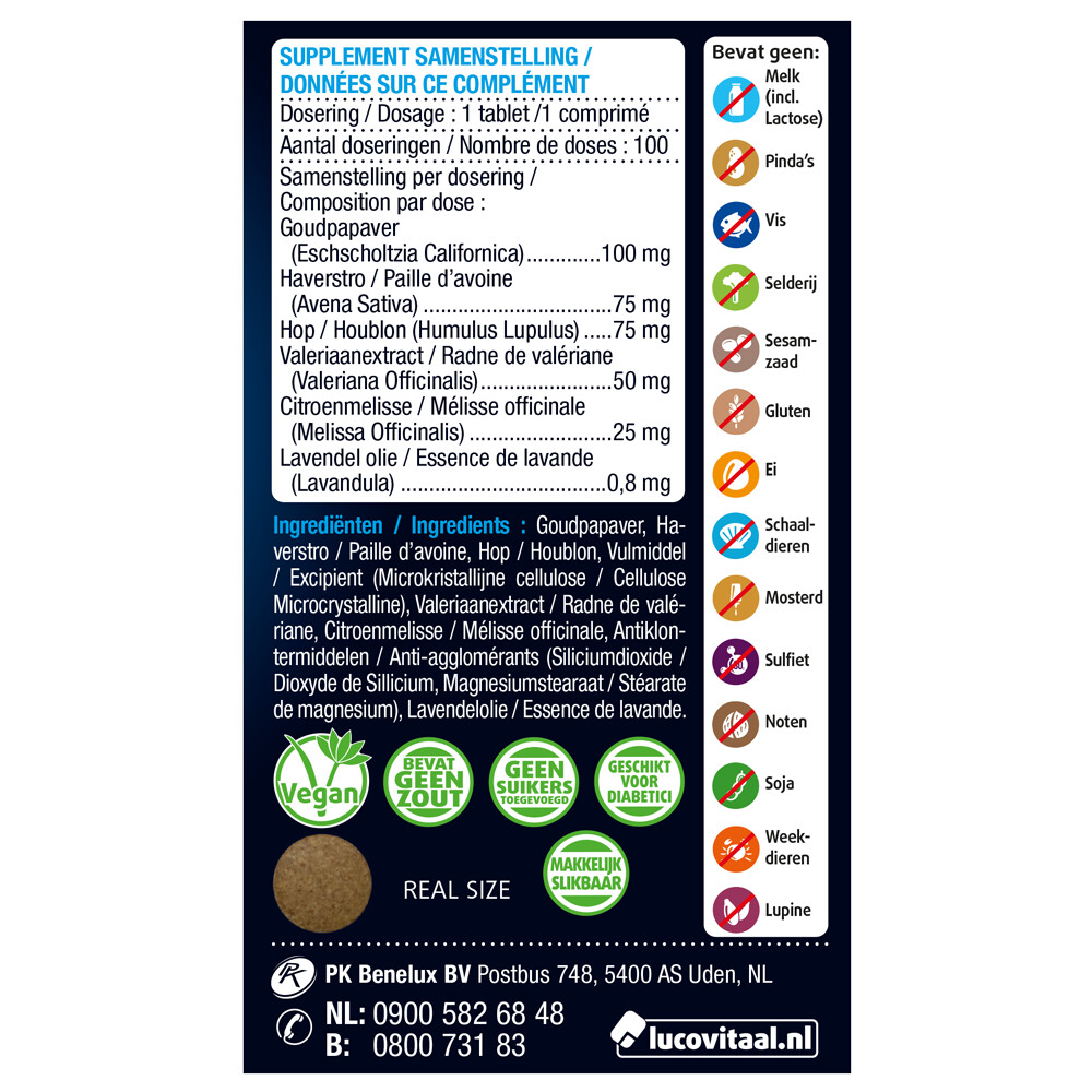 2x Lucovitaal Nachtrust 100 tabletten
