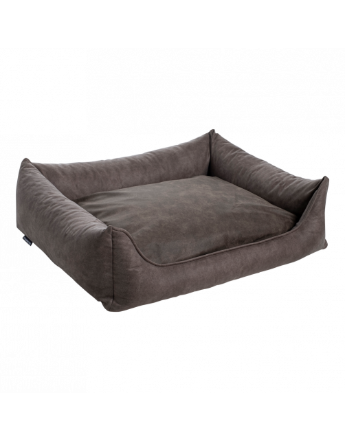 Maxxnobel Orthopedische Sofa Lederlook\/Teddy Taupe - Hondenbank