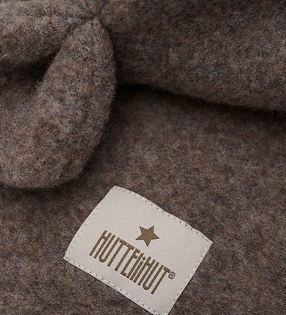 Huttelihut Elefanthue - Uldfleece - 1-lags - Brown Melange m. ?r