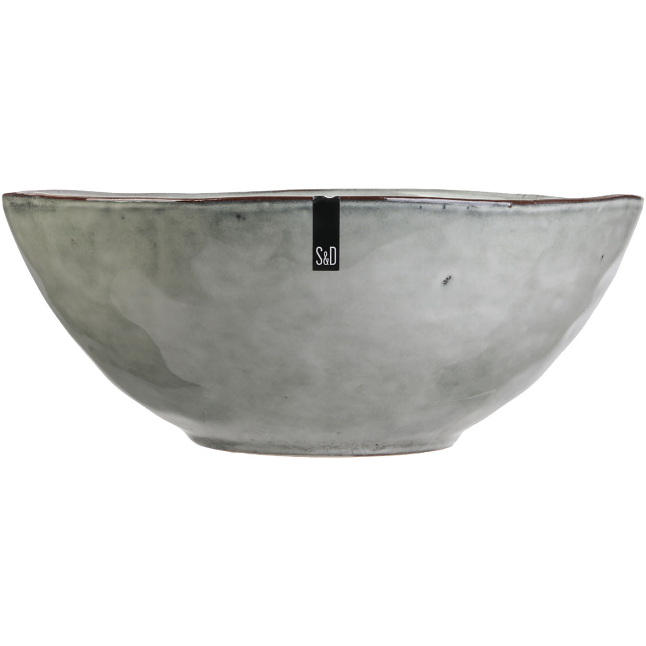 Home Deco Factory Saladier Au Grès du temps gris - 28x28x11 cm