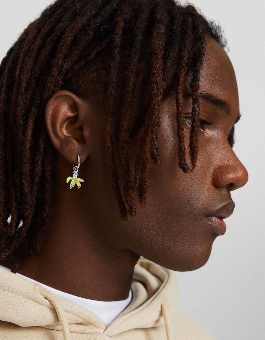 Conjunto de 3 pares de brincos Jean-Michel Basquiat