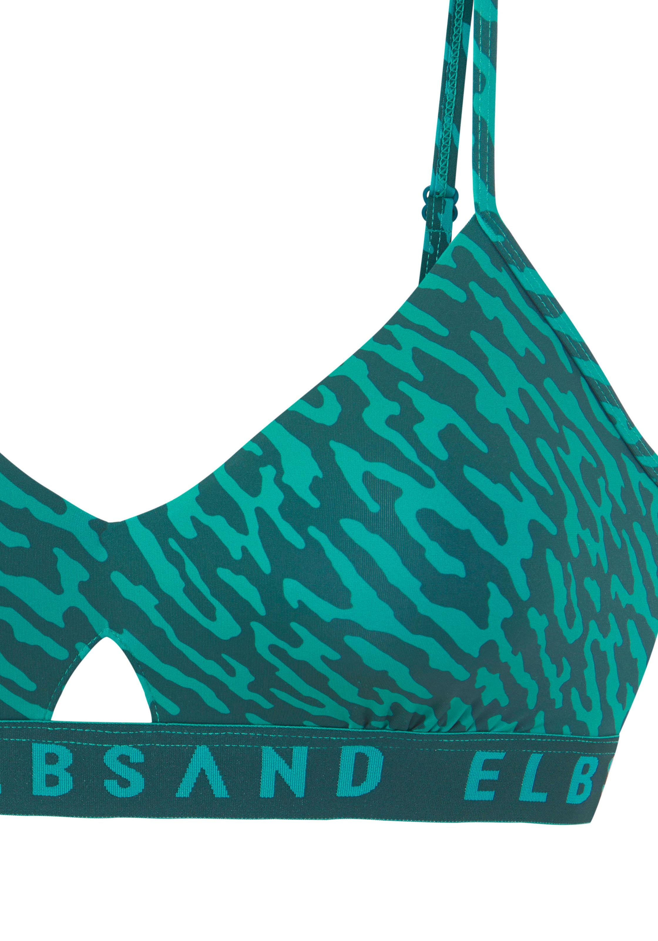 Elbsand Bustier-Bikini , mit Markenschriftzug