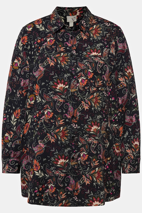 Hemdbluse, Ornamente, Hemdkragen, Langarm
