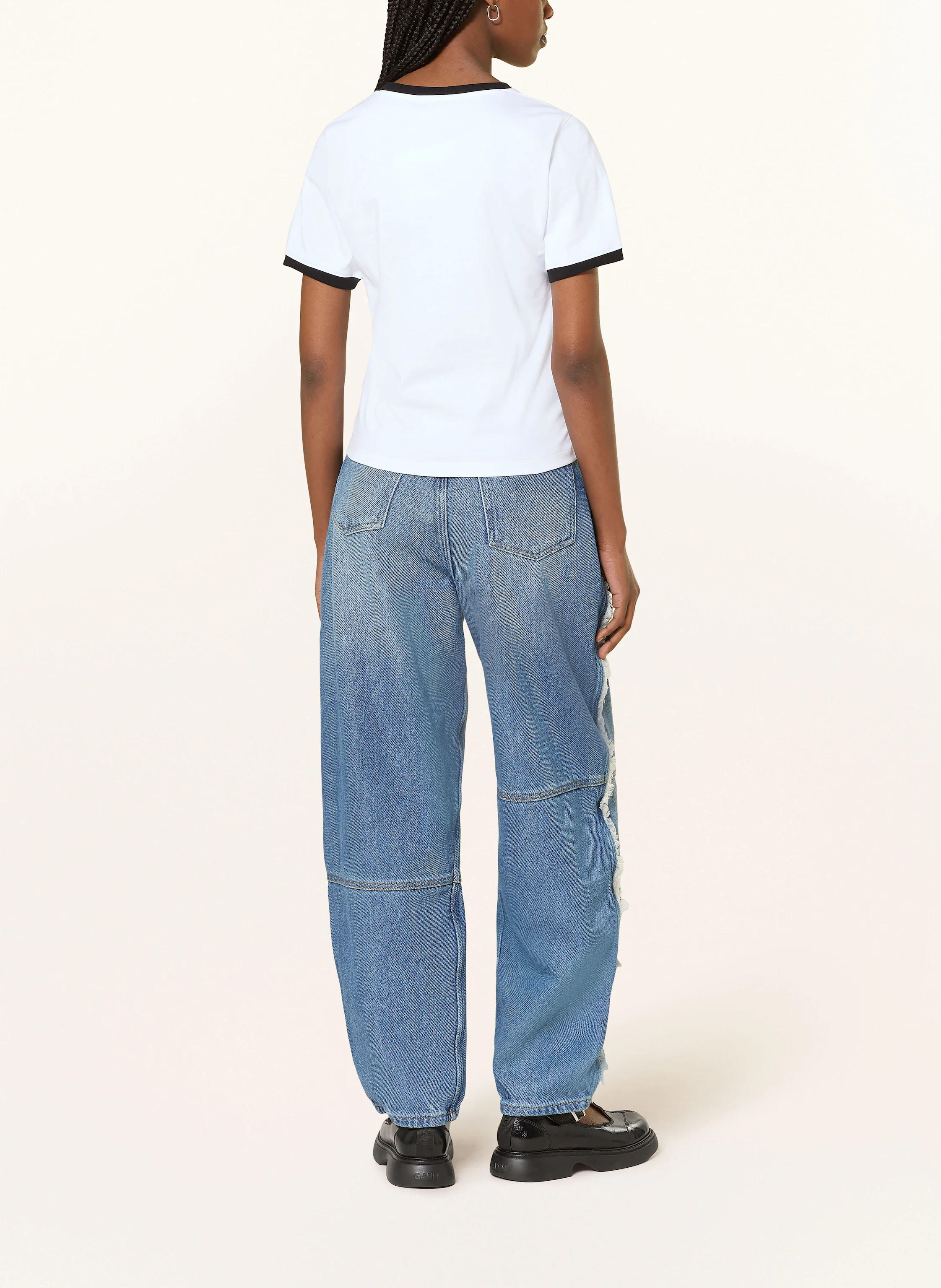 GANNI Cropped T-Shirt