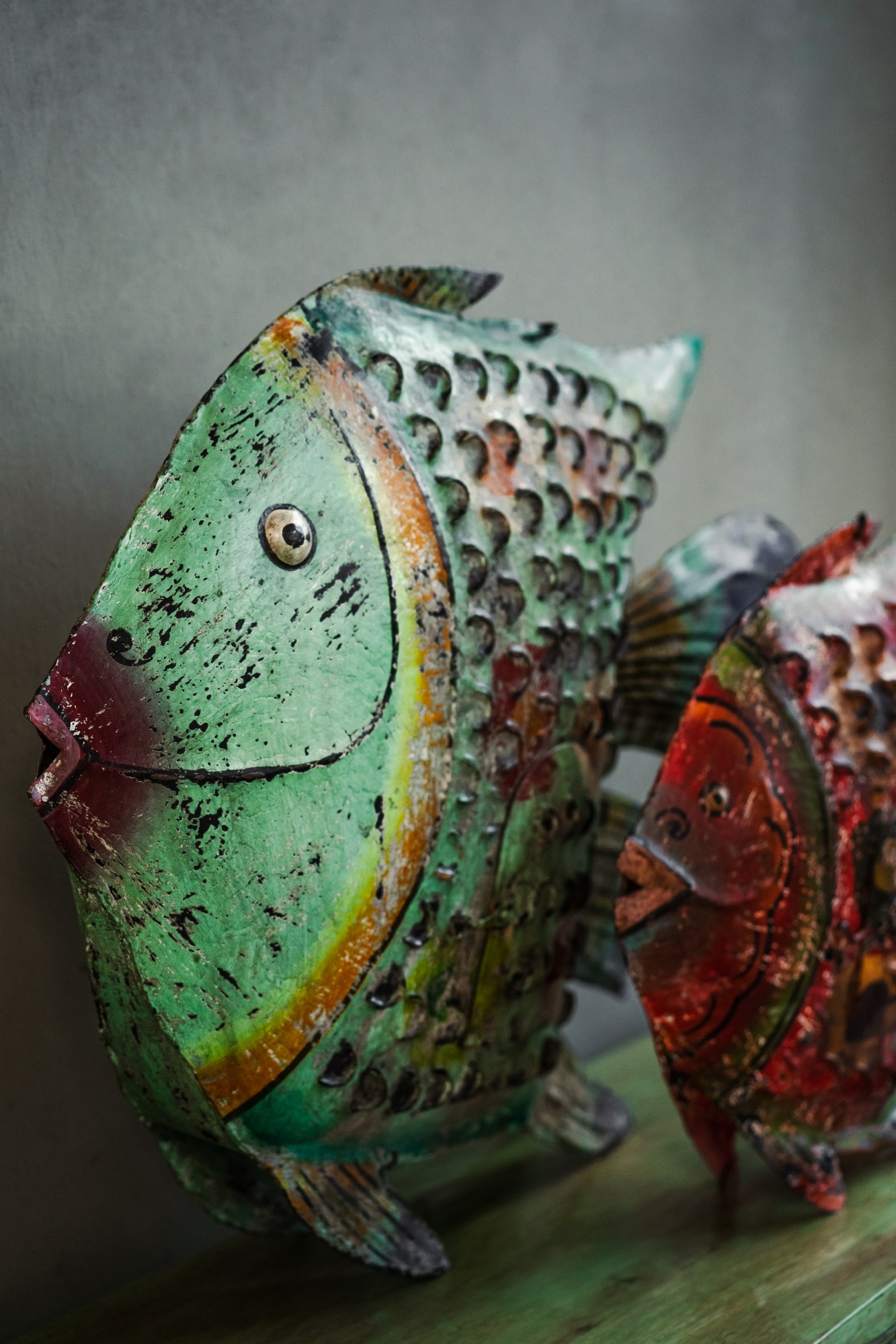 Hängelaterne 'Poisson', multicolor, B 80 cm, H 63 cm, L 15 cm von fischer's lagerhaus