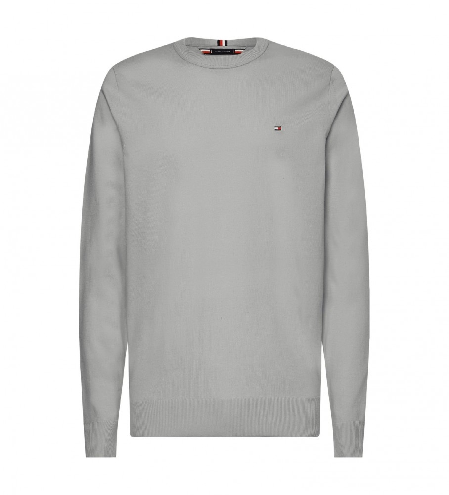 Camisa Tommy Hilfiger 1985 Gola Redonda Cinza
