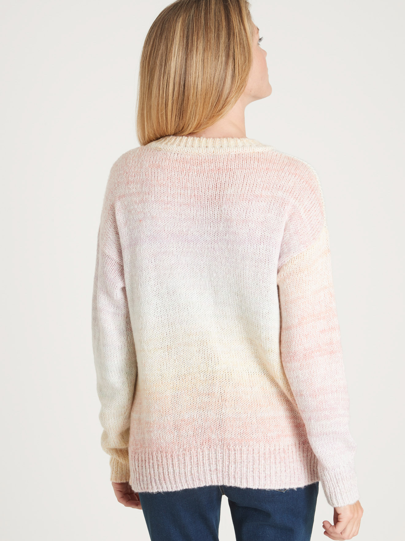 Pull multicolore col rond