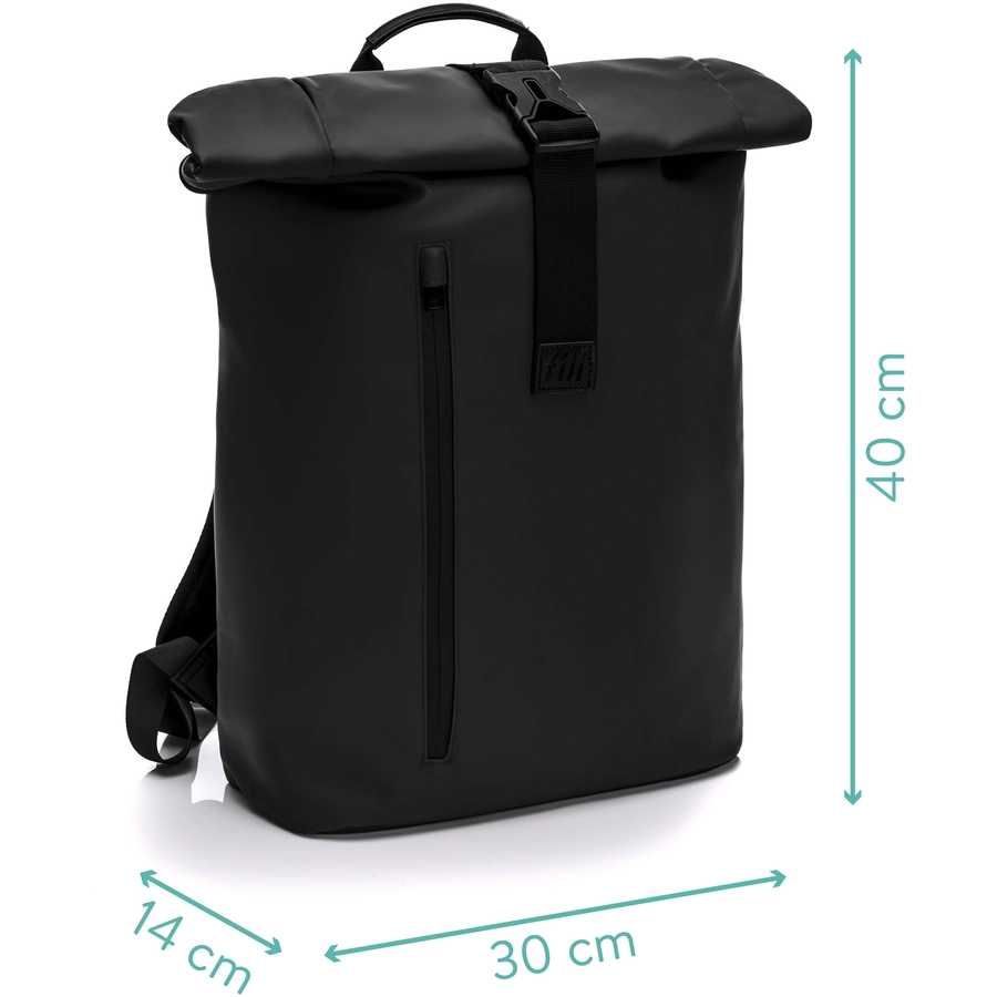 Fillikid Wickelrucksack Oslo schwarz