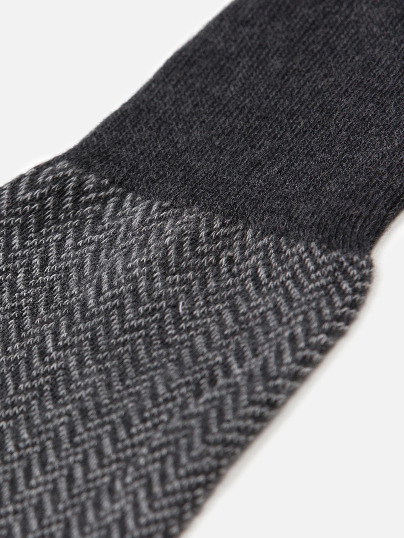 Chaussettes Bart à motif chevron gris