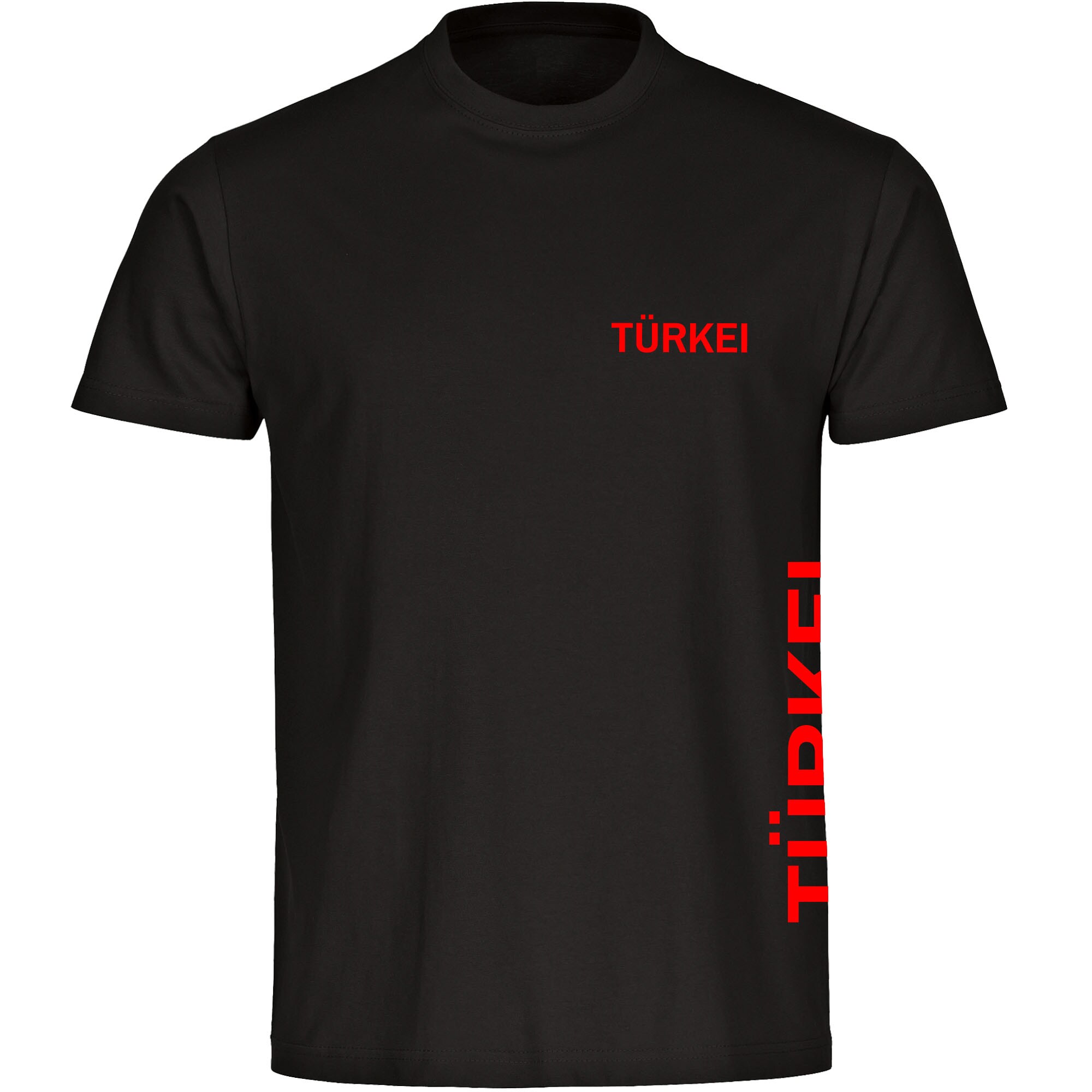 multifanshop® Kinder T-Shirt - Türkei - Brust & Seite - Druck rot