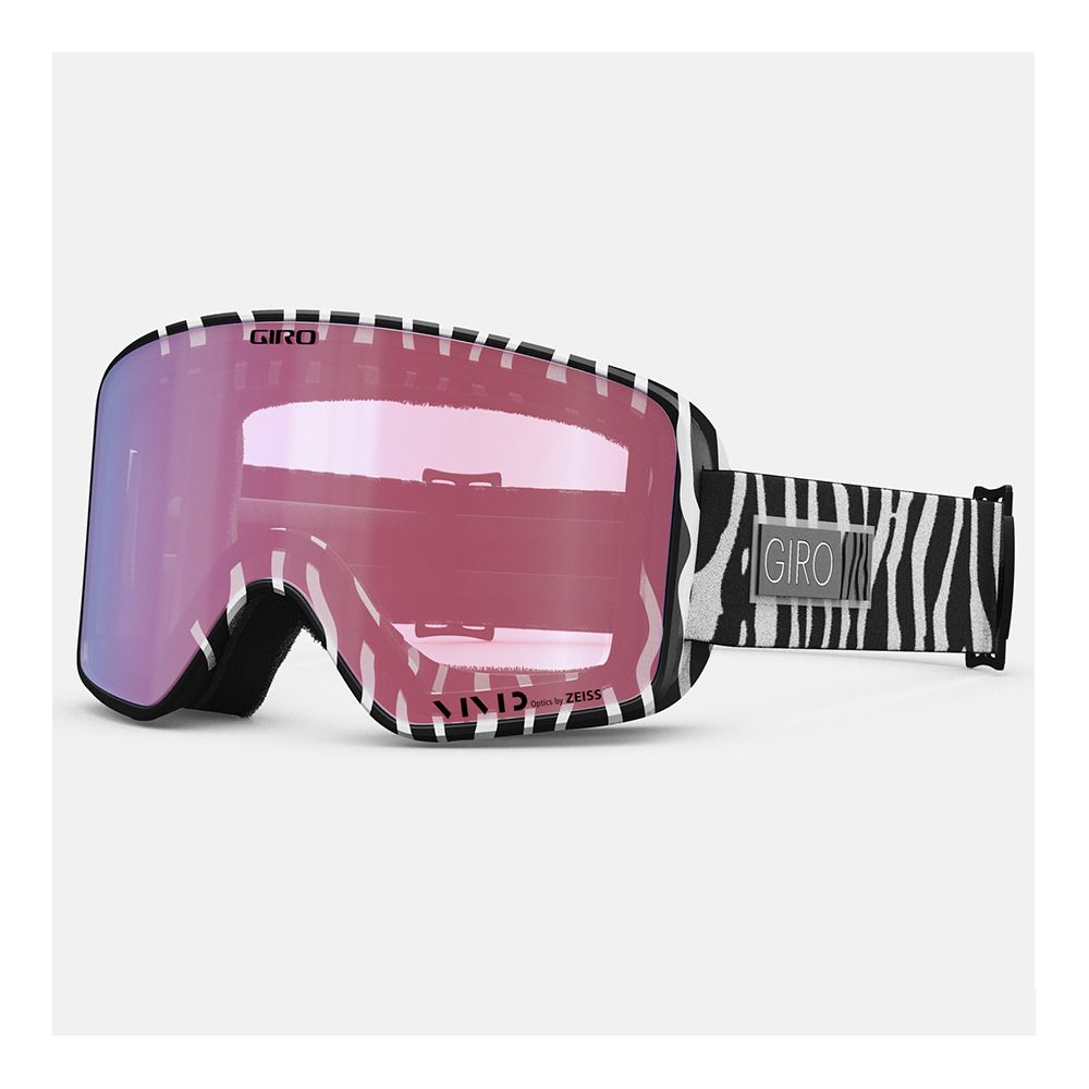 Giro METHOD - Masque ski + écran supplémentaire Homme black/white animal/vivid emerald