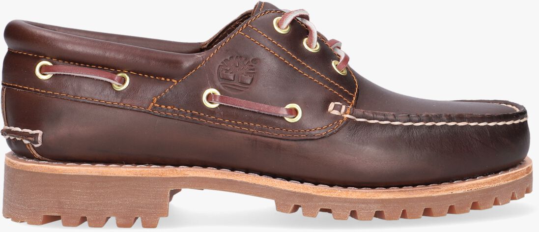 bruine timberland veterschoenen authentics 3 eye classic lug