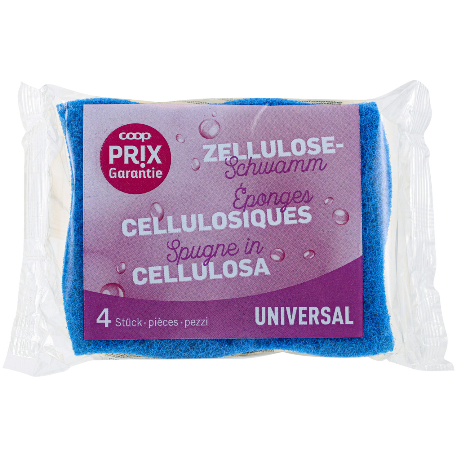 Prix Garantie Zelluloseschwamm 4 Stück