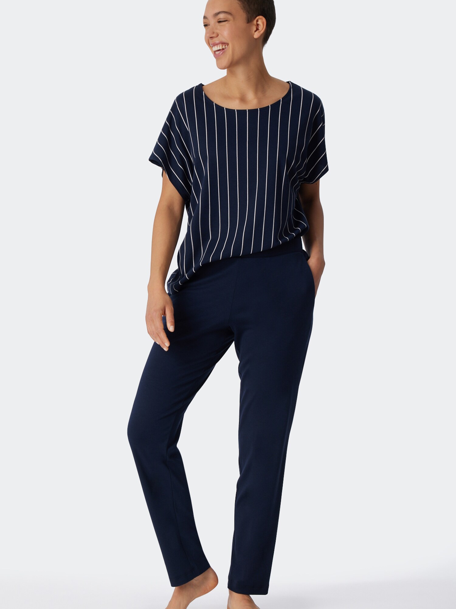 Schiesser Damen Pyjama Modern Nightwear