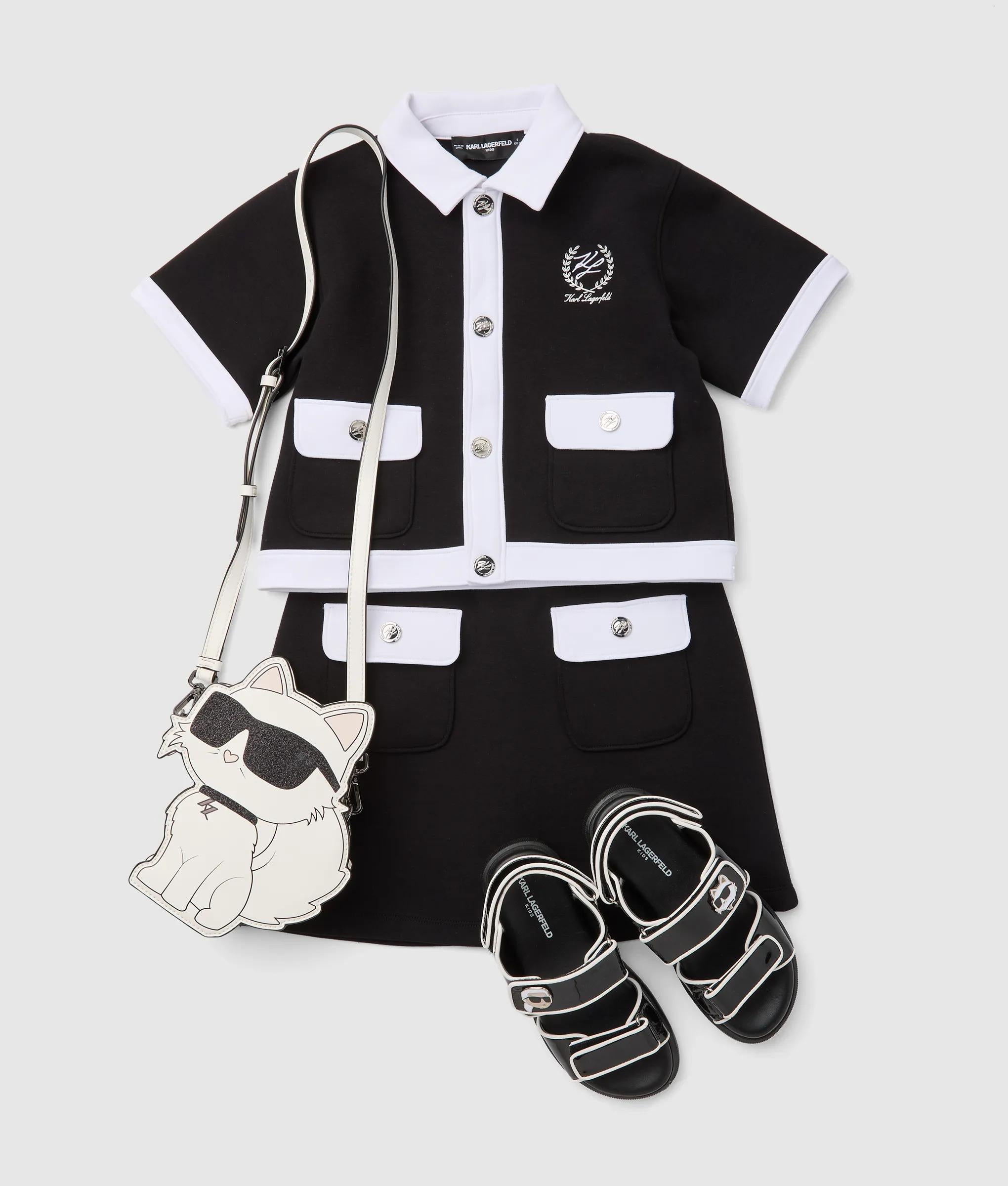 Meisjes gepipte mini rok
