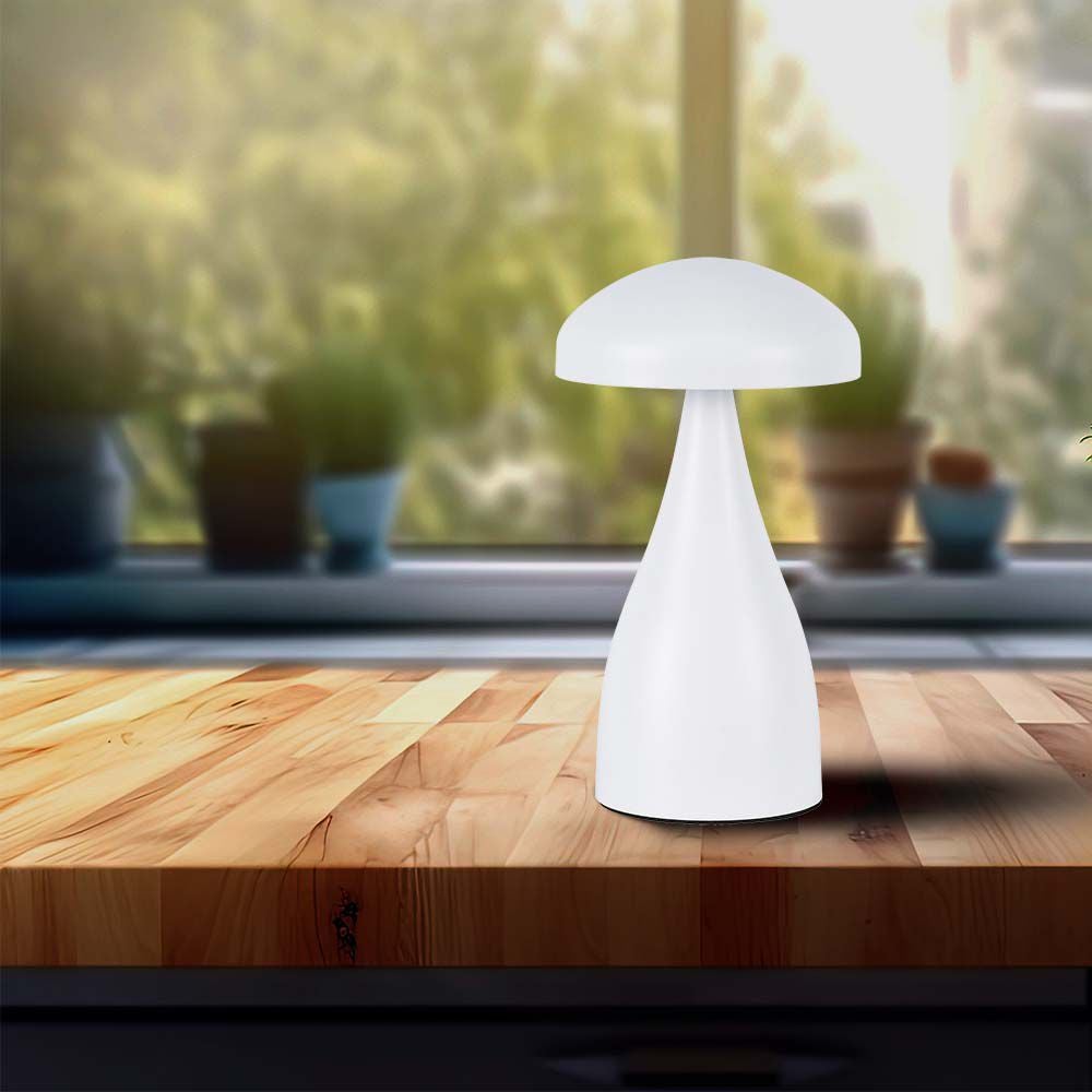 Witte oplaadbare tafellampen - IP20 - 1W - 55 lumen - 3IN1