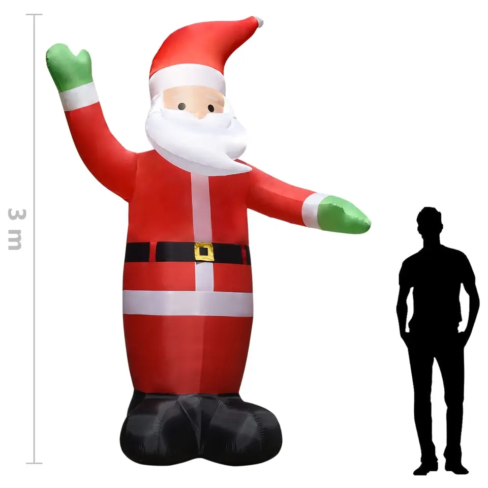 vidaXL - Opblaasbare Kerstman - 300 cm