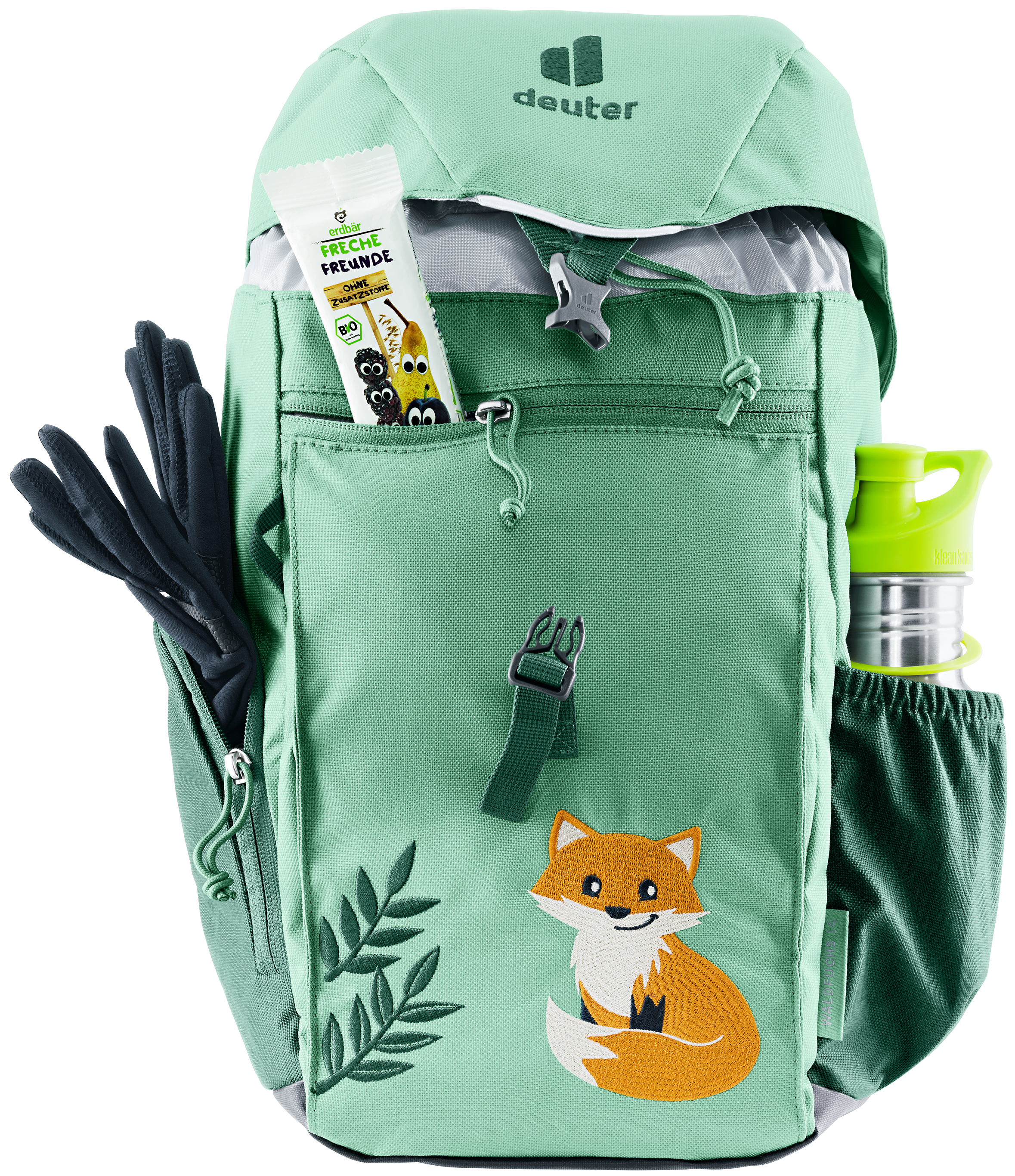 Deuter Fox Mini 14L<br>Perfekte barnehagesekken! Følger med regntrekk og sitteunderlag!