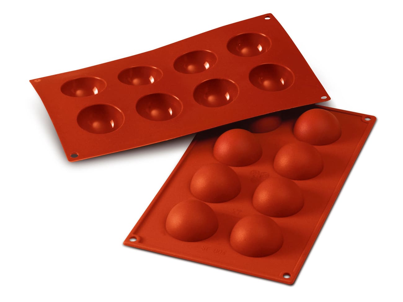 Moule silicone - 8 demi-sphères Ø 6 cm - 30 x 17 cm - Pavoni