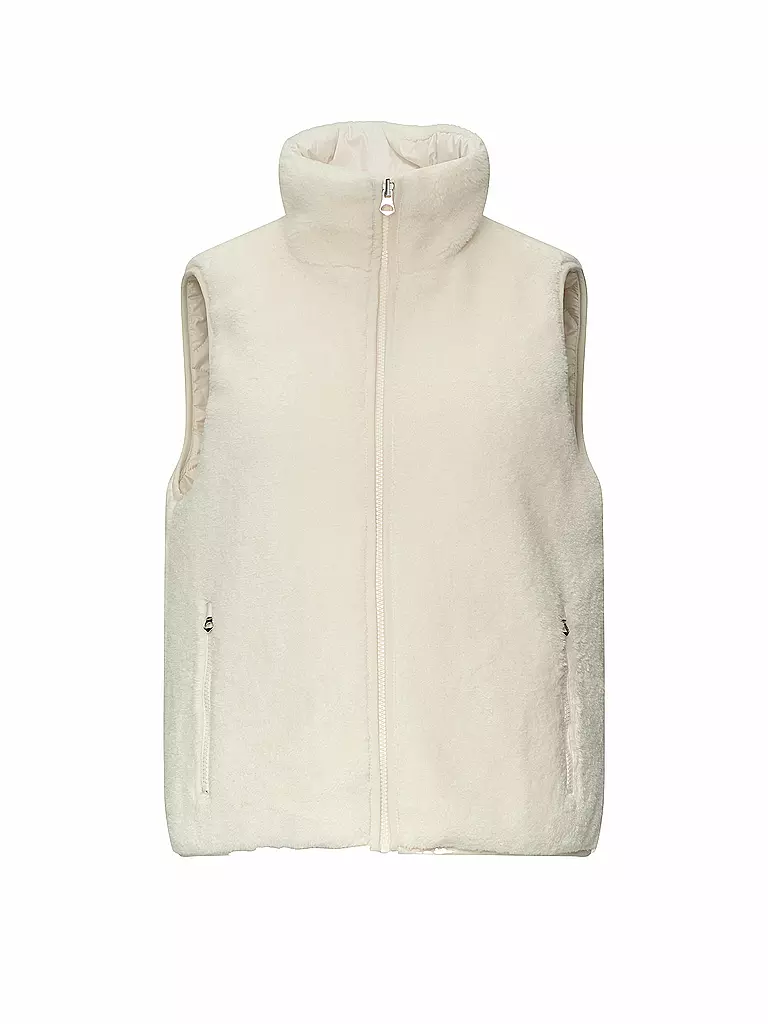 S.OLIVER Gilet in Felloptik weiss