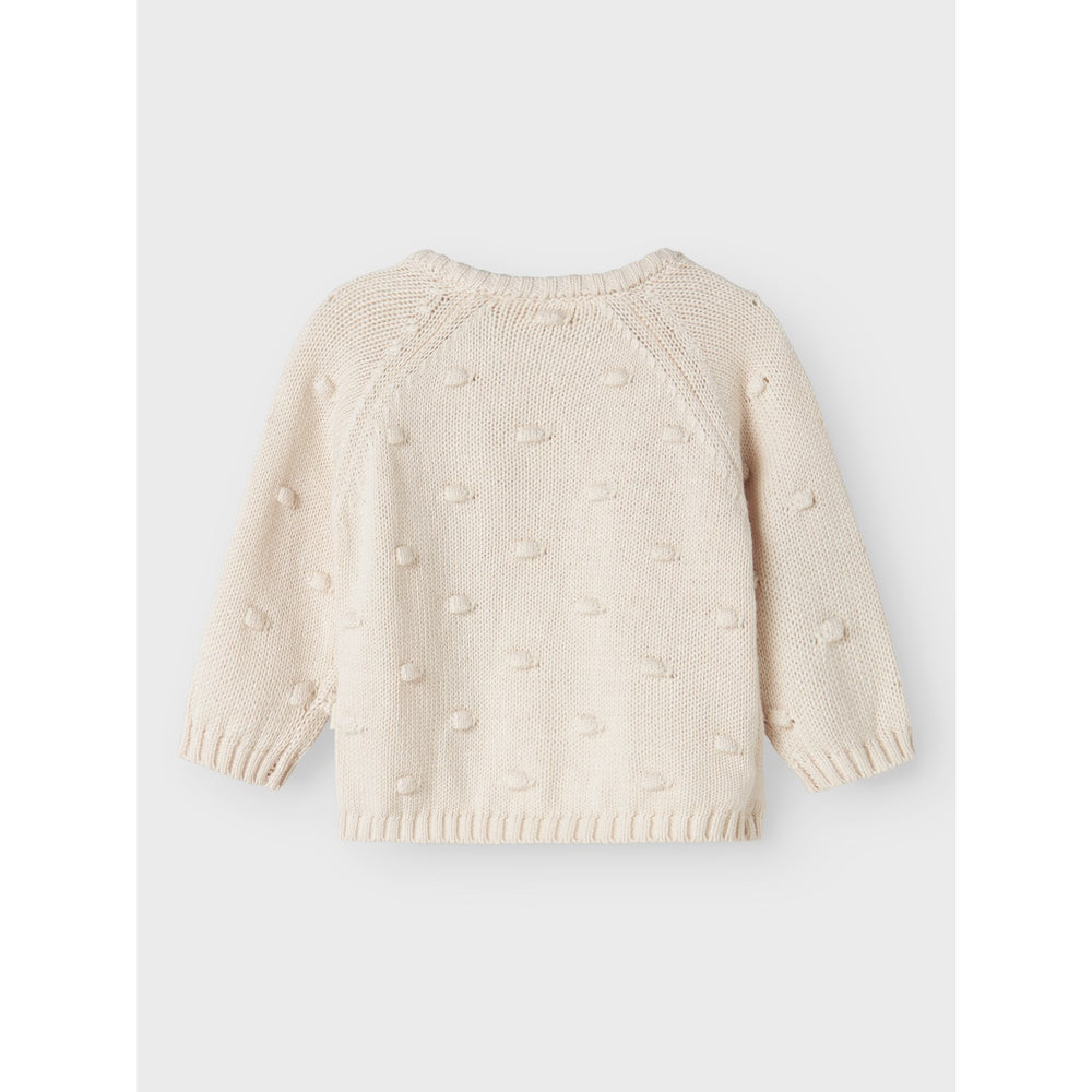 Køb Lil'Atelier Pastel Parchment Nbfgable Ls Slå-om Strik Lil