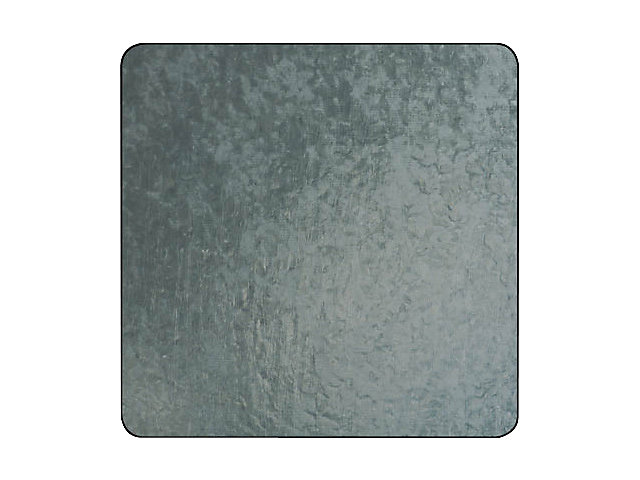 Tôle acier galvanisé lisse Ep. 1 mm, 50 x 25 cm
