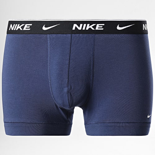 Lot De 2 Boxers KE1085 Orange Bleu Marine