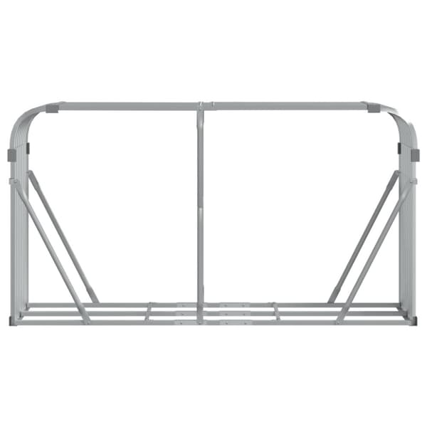 vidaXL Vedholder sølv 180x45x100 cm galvanisert stål