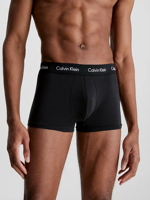 Pacote com 3 Cuecas Boxer de Cintura Baixa - Algodão Elástico