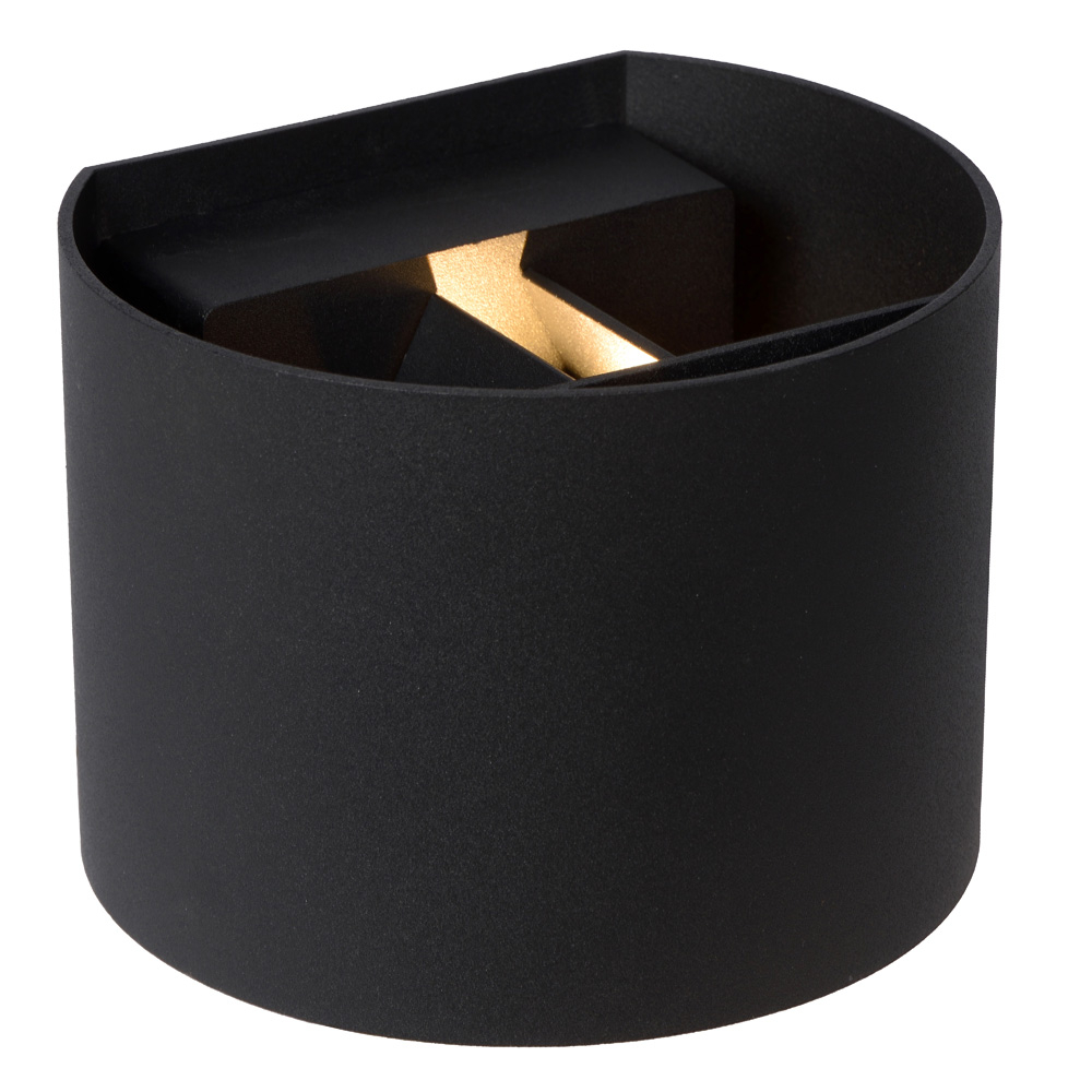 Lucide Axi wandspot rond 3.5W zwart