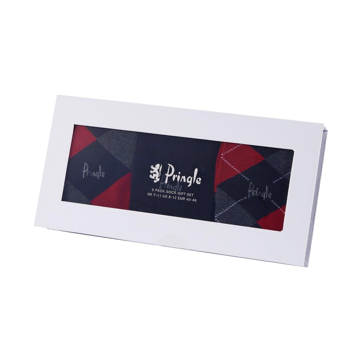 Pringle Argyle Gift Box Cotton Socks 3 Pack