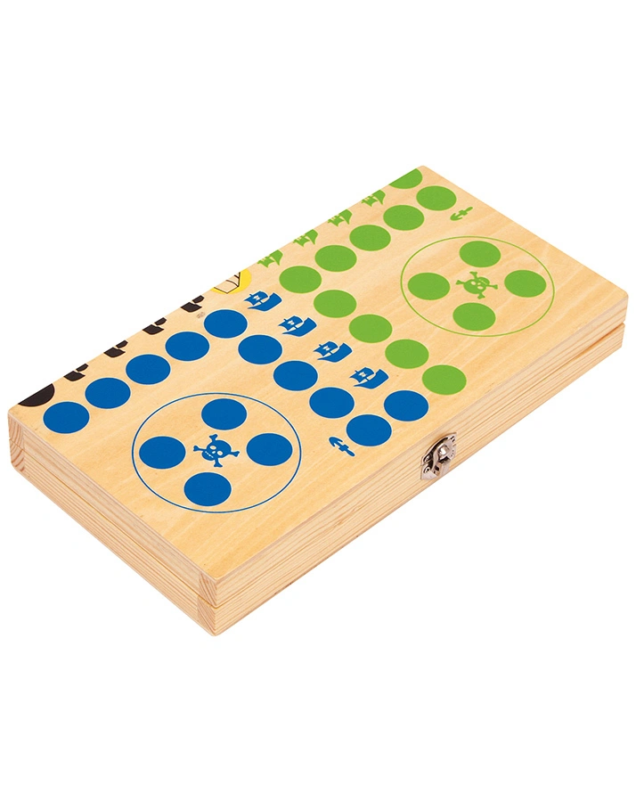 Brettspiel LUDO – PIRATENINSEL 19-teilig aus Holz
